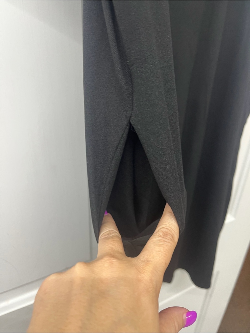 Black Ruffle Sleeve Dress - - Picture 5 of 5